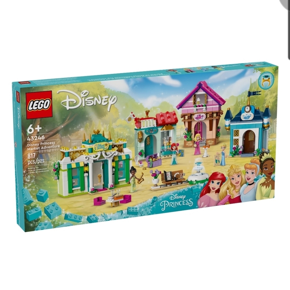 LEGO Disney Princess Market Adventure Building Playset 43246 NIB 817 Pcs